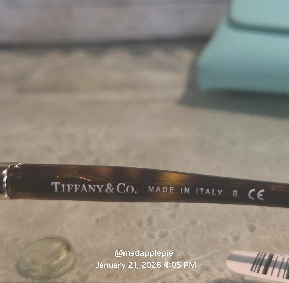 Tiffany & Co. TF2102 Roman Numeral Luxury Eyeglasses Frame Only Tortoise #164